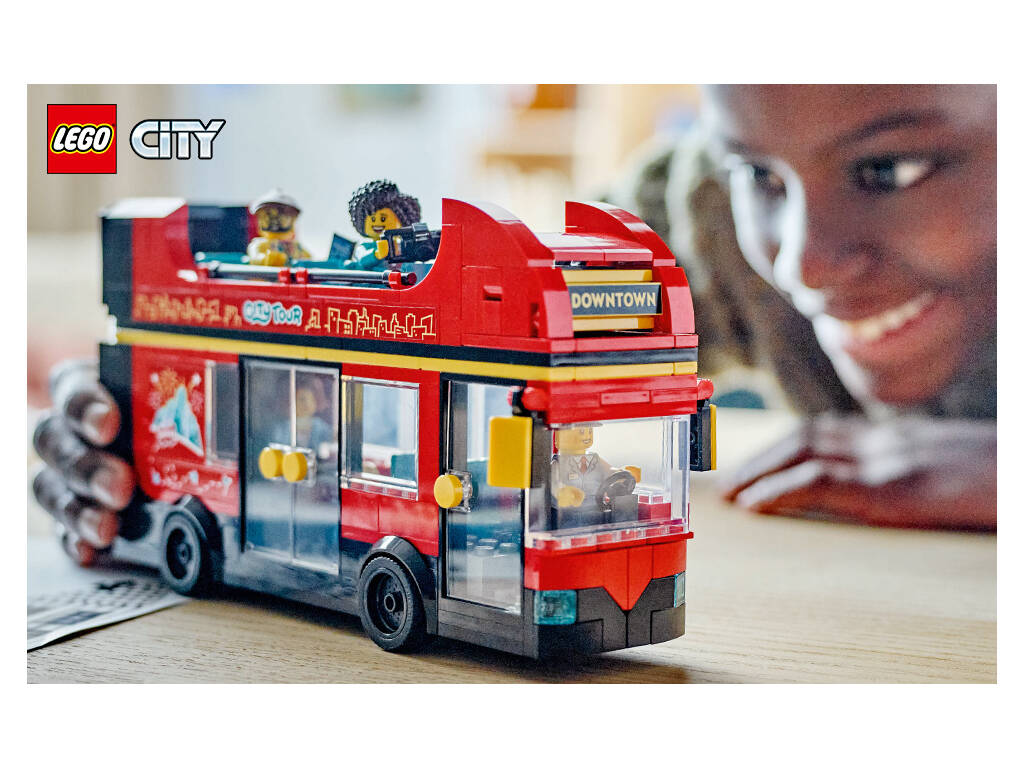 Lego City Doppeldecker-Touristenbus Rot 60407