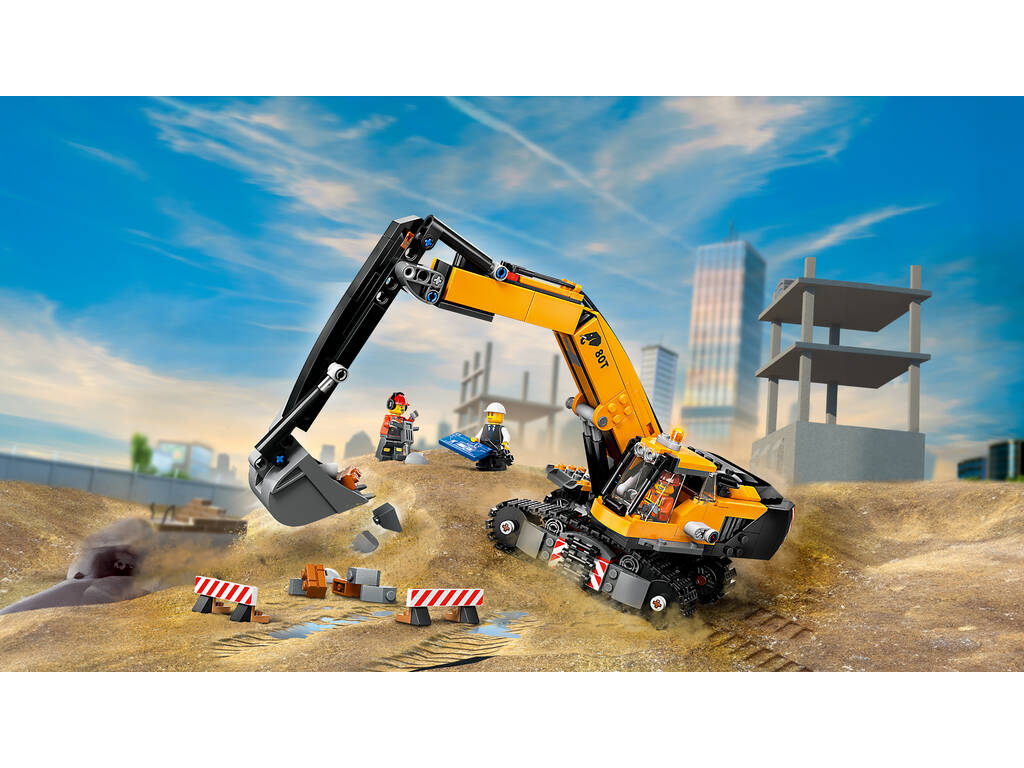 Lego City Jaune Excavatrice de chantier 60420