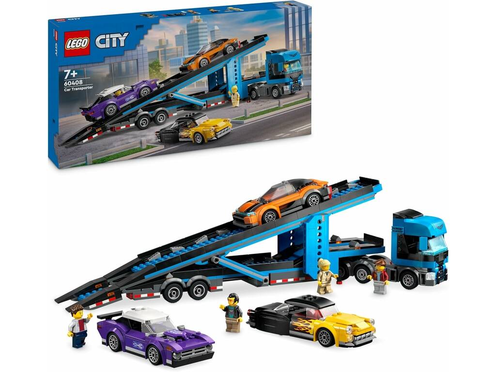 Camion de transport Lego City avec voitures de sport 60408