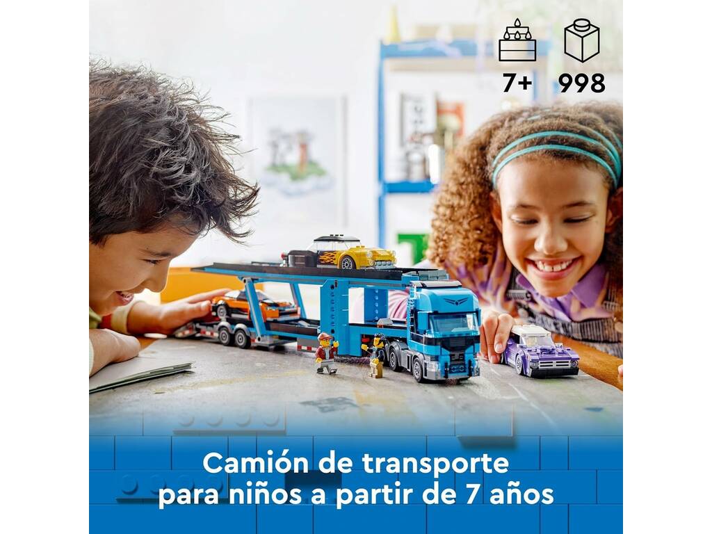 Camion de transport Lego City avec voitures de sport 60408