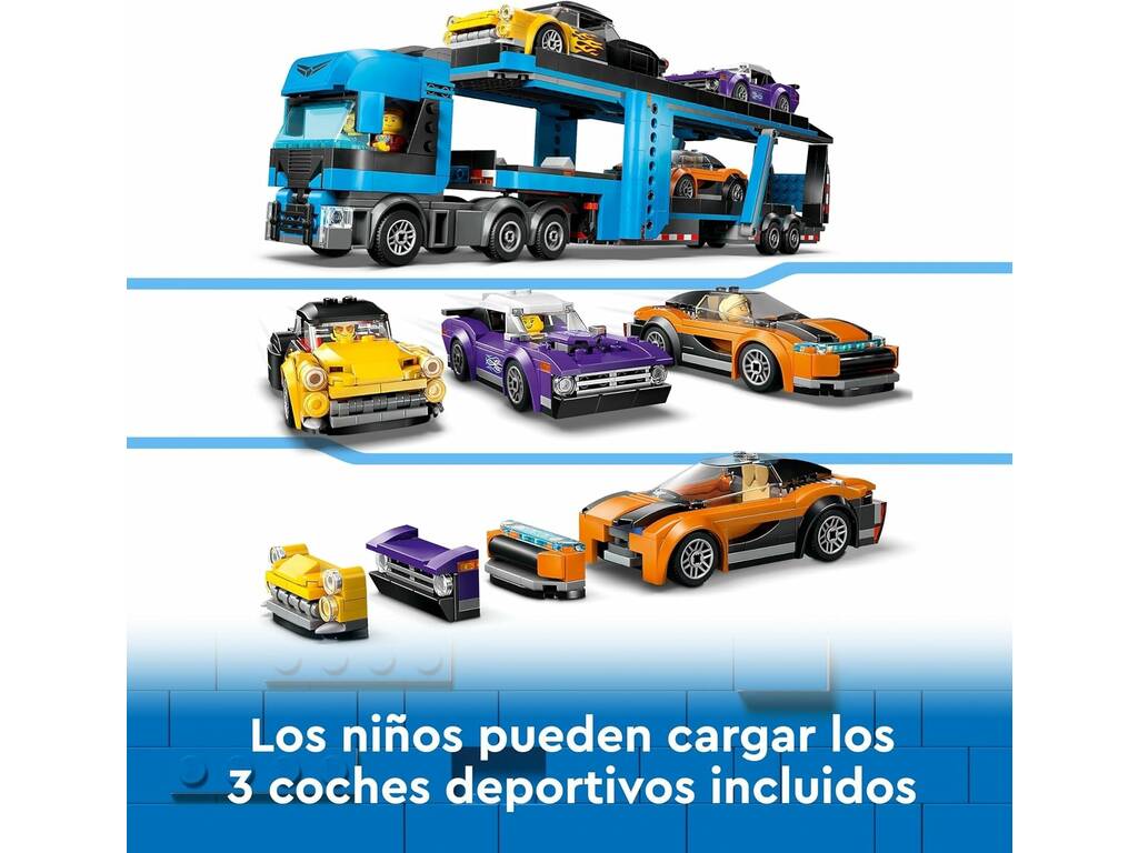 Camion de transport Lego City avec voitures de sport 60408