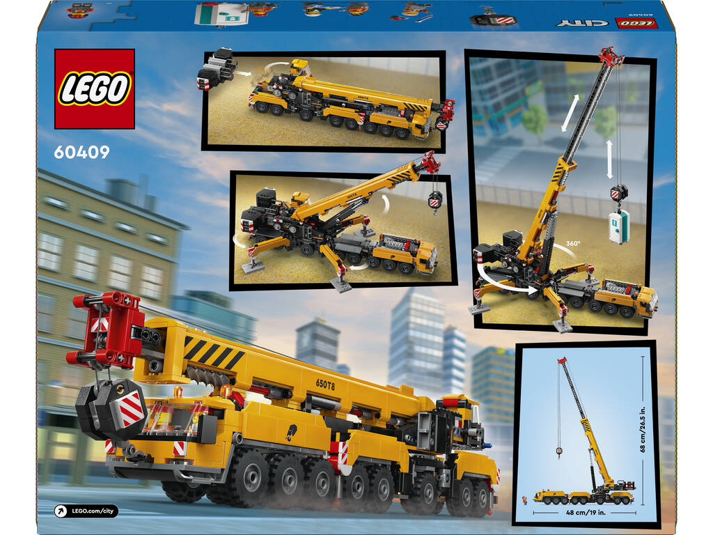 Grue de chantier mobile Lego City jaune 60409
