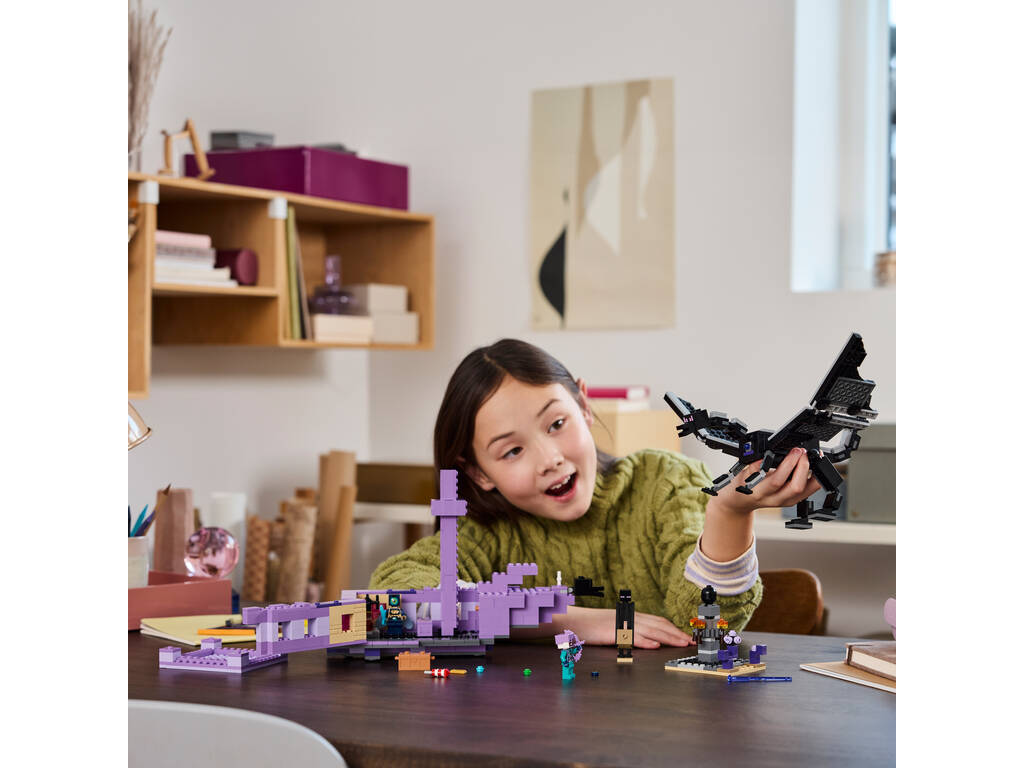 Lego Minecraft Ender le dragon et le vaisseau de la fin 21264
