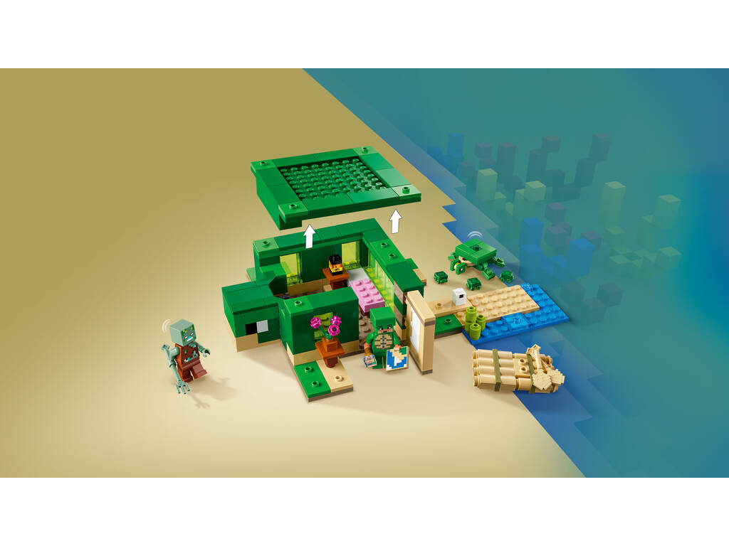 Lego Minecraft A Casa Tartaruga da Praia 21254