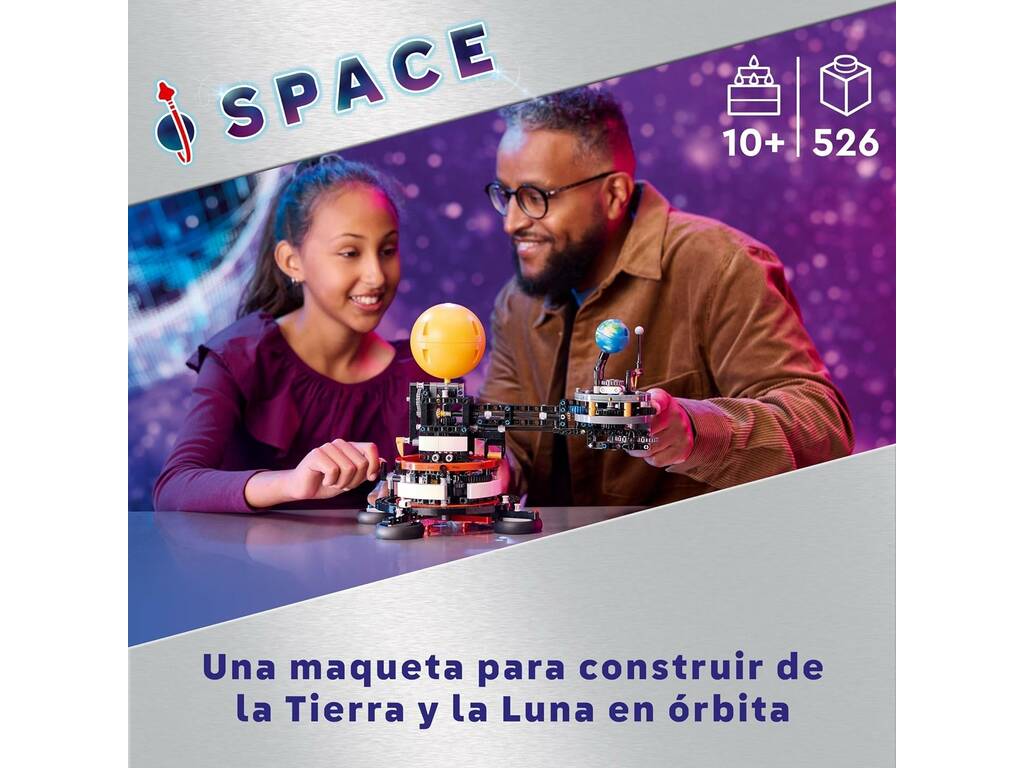 Lego Technic Space Planète Terre et Lune en orbite 42179