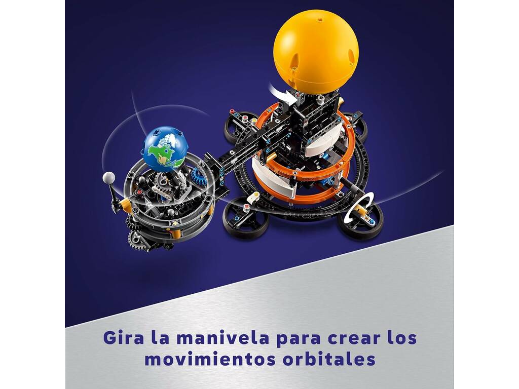 Lego Technic Space Planète Terre et Lune en orbite 42179