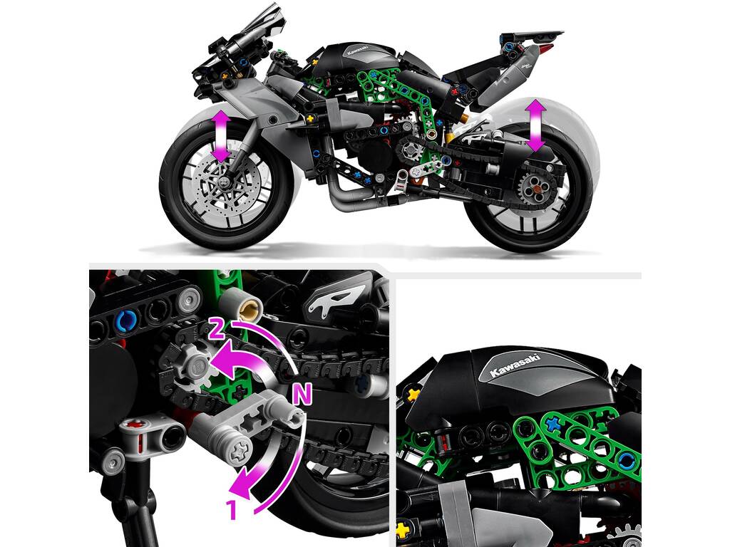 Lego Technic Moto Kawasaki Ninja H2R 42170