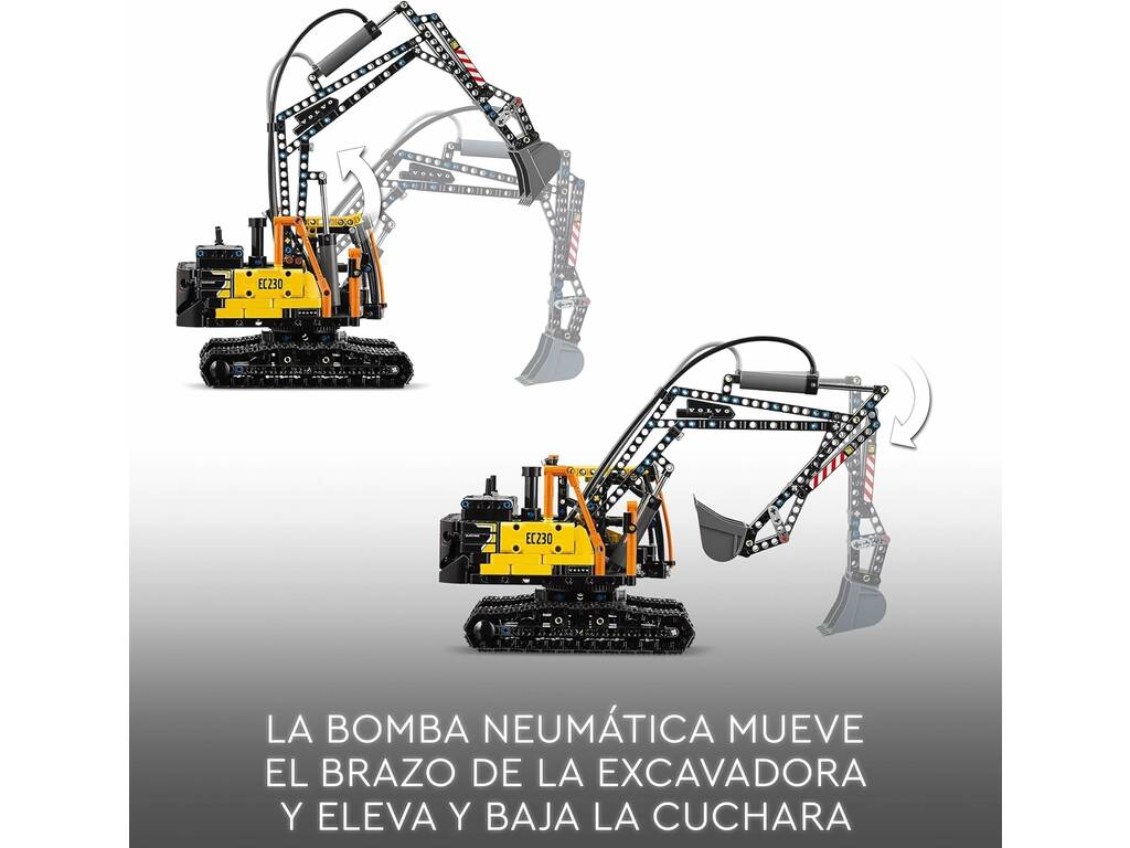 Lego Technic Camion FMX ed escavatore elettrico EC230 Volvo 42175