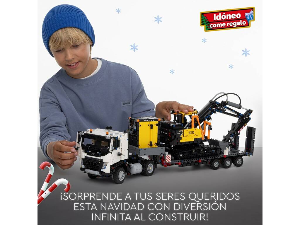 Lego Technic Camion FMX ed escavatore elettrico EC230 Volvo 42175
