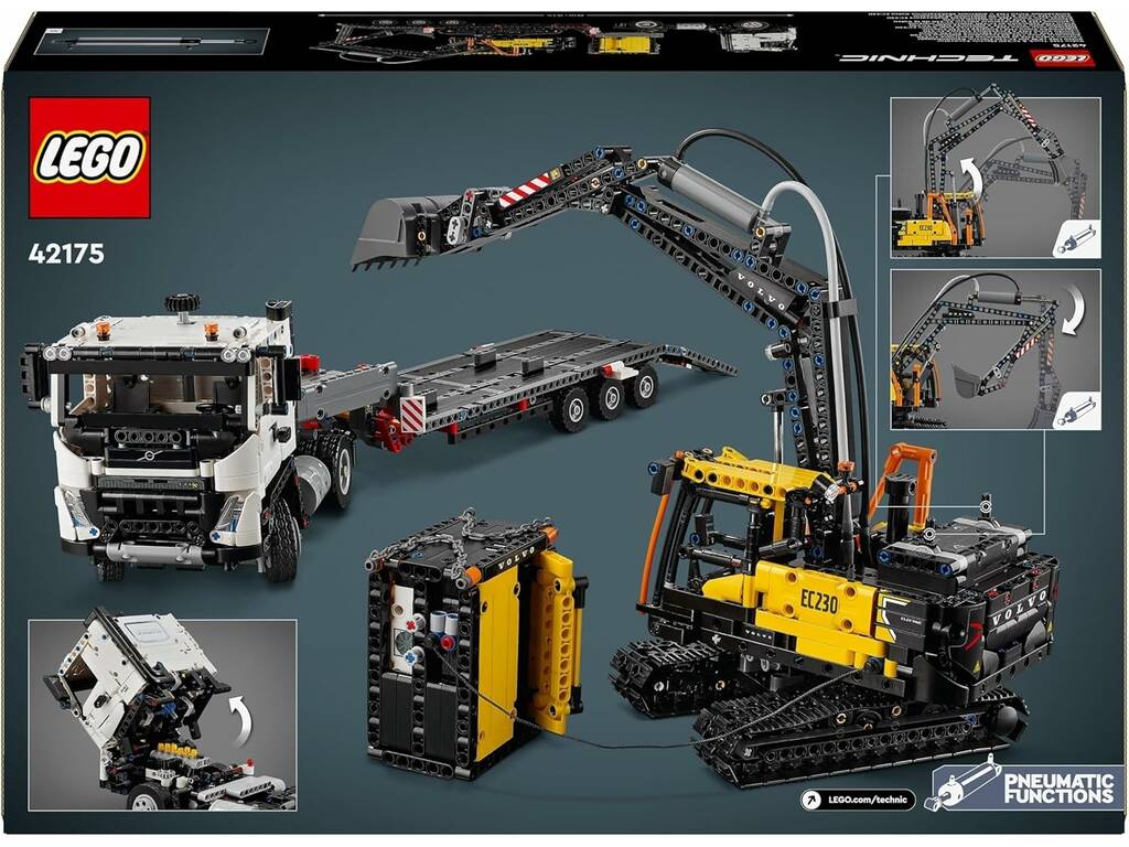 Lego Technic Camion FMX ed escavatore elettrico EC230 Volvo 42175
