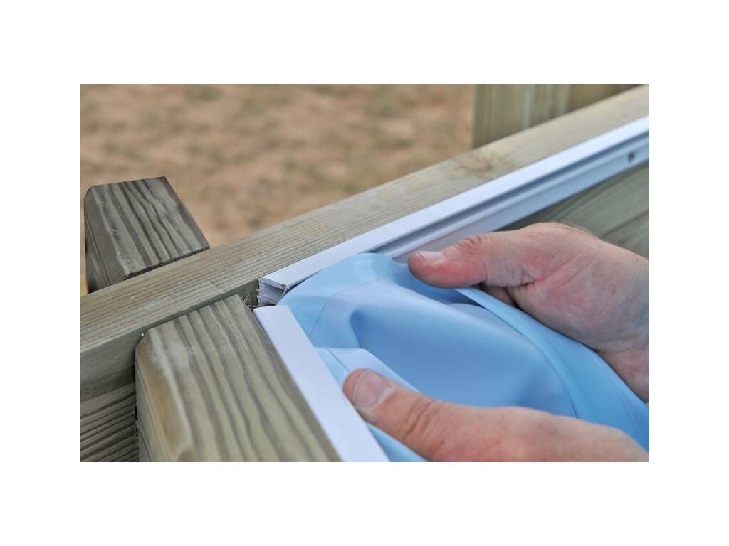 Piscine carrée en bois Carra 3 305 x 305 x 119 cm Gre WPCARR3