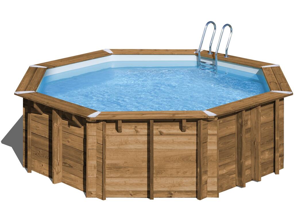 Piscina Octogonal Madeira Vasto 428X136 cm. Gre 790302