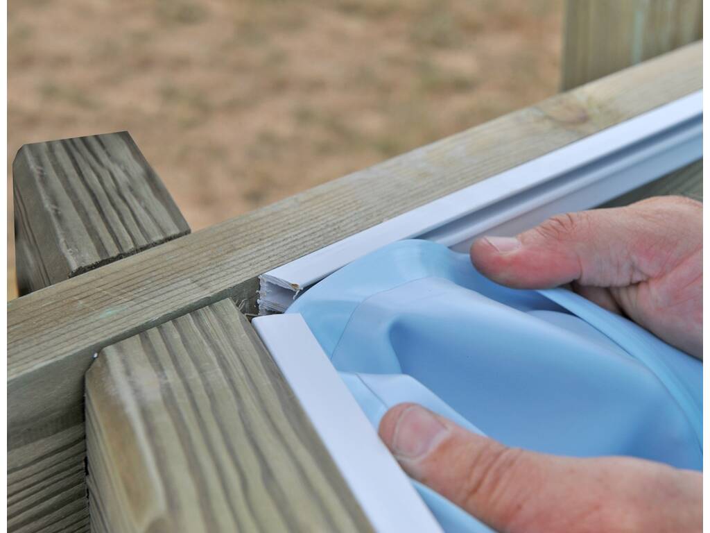 Liner per piscina in legno 535x335x117 cm. Gre F7900872