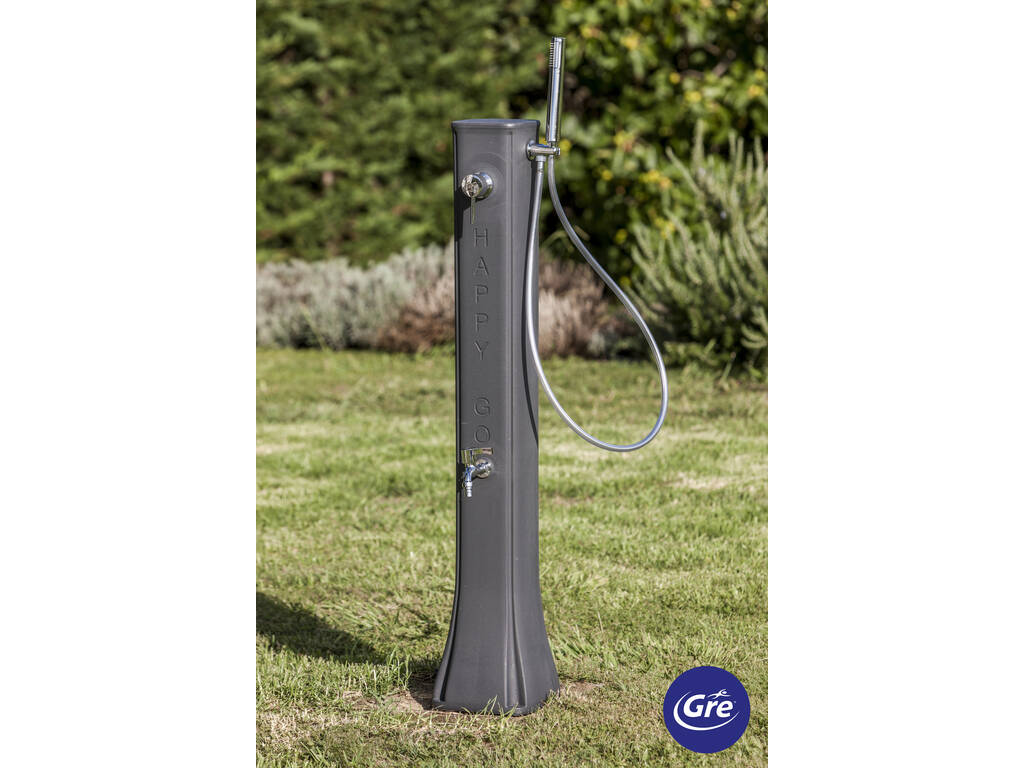 Doccia solare in polietilene 19 l con lavapiedi Gre DSM19