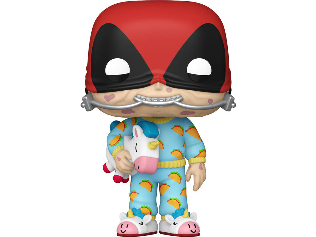 Funko Pop Marvel Deadpool Sleepover con testa oscillante 76079