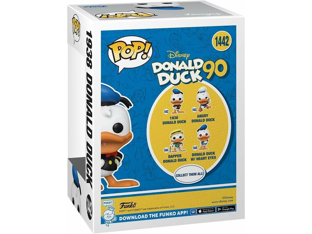 Funko Pop Disney Donald Duck 90 Pato Donald de 1938 75722