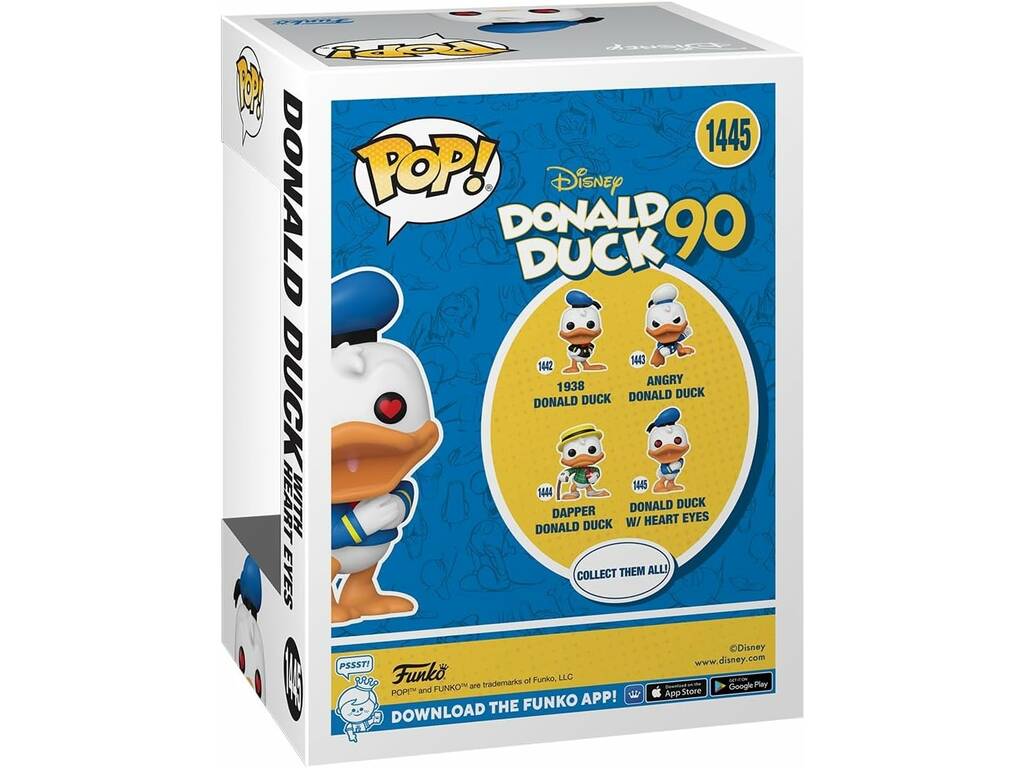Funko Pop Disney Donald Duck 90 Paperino con occhi a cuore 75725