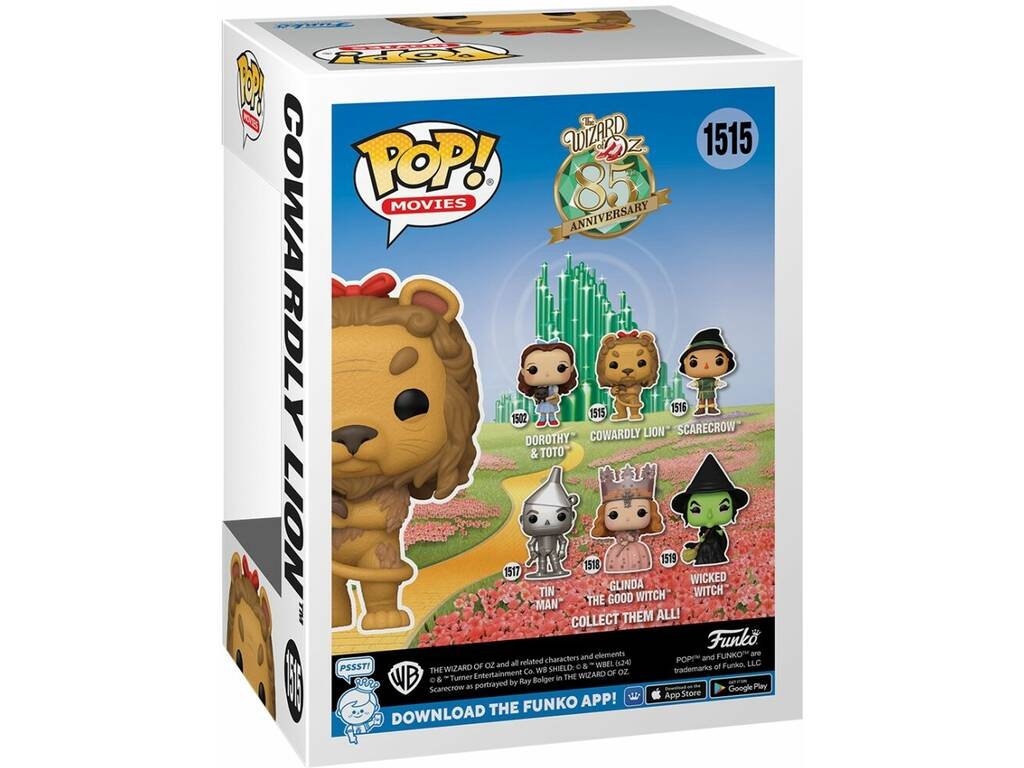 Funko Pop Movies Le Magicien d'Oz 85ème Anniversaire Lion Vachard 75973