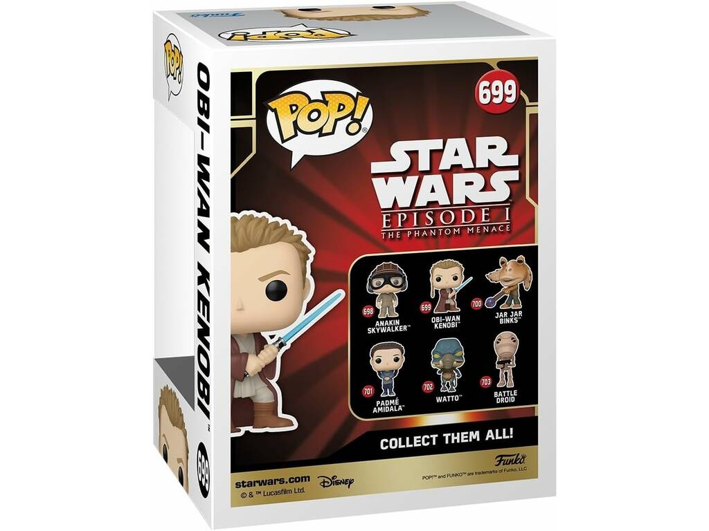 Funko Pop Star Wars Obi-Wan Kenobi Tête Pivotante Figure 76018