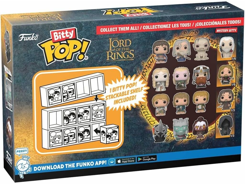 Funko Pop Bitty Le Seigneur des Anneaux 4 Pack Mini Figures 75458