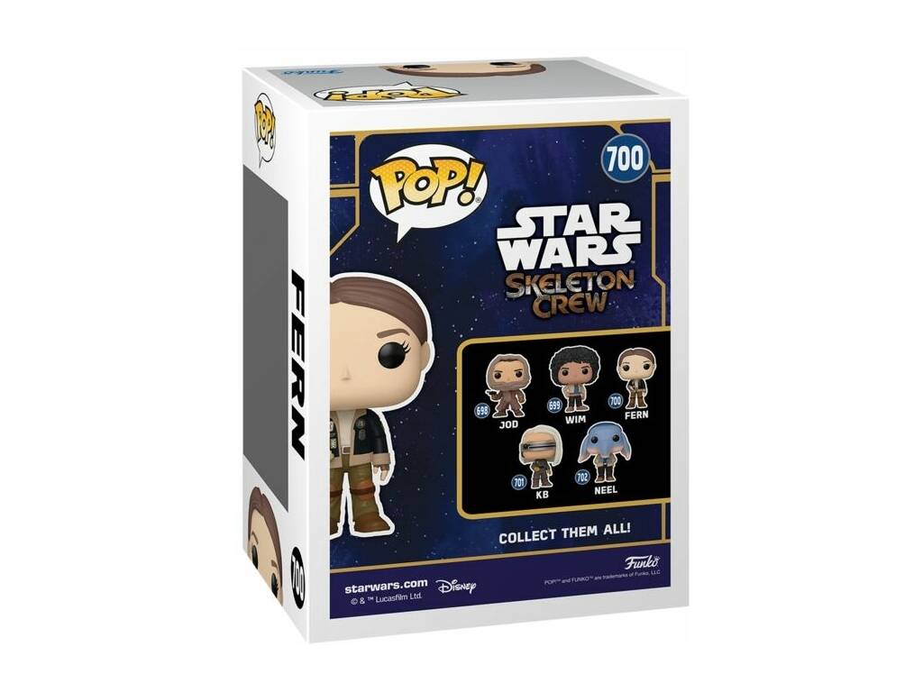 Funko Pop Star Wars Skeleton Crew Figura Fern con testa oscillante