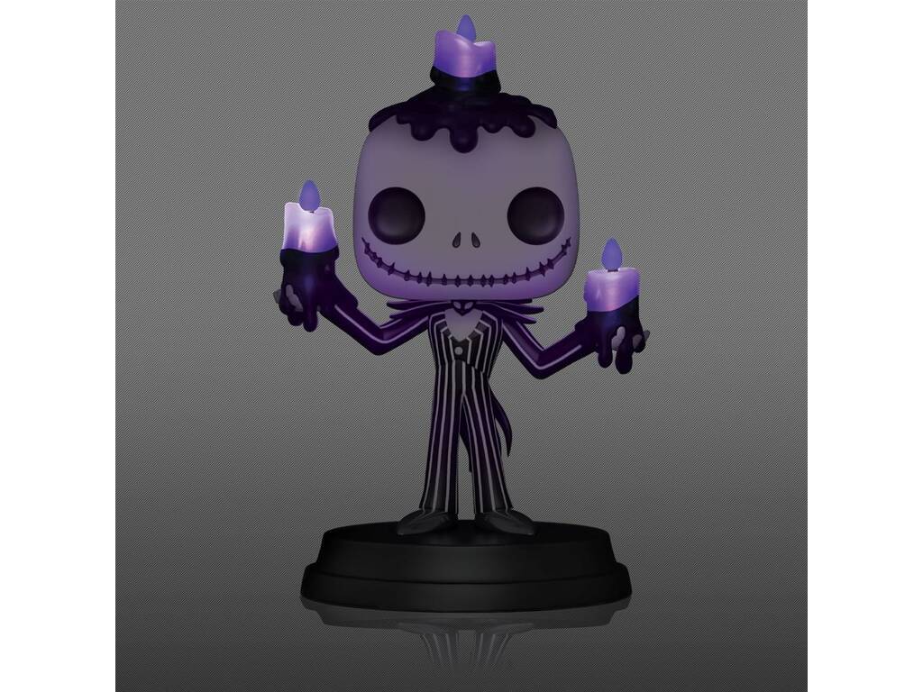 Funko Pop Lights Up! Pesadilla Antes de Navidad Figura Candelabro Jack Skellington con Luz