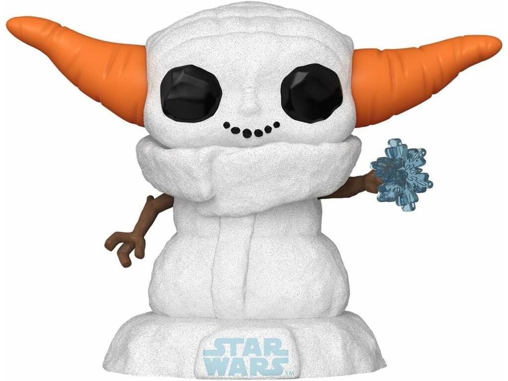 Funko Pop Star Wars Figura Grogu con pupazzo di neve e testa oscillante 80011