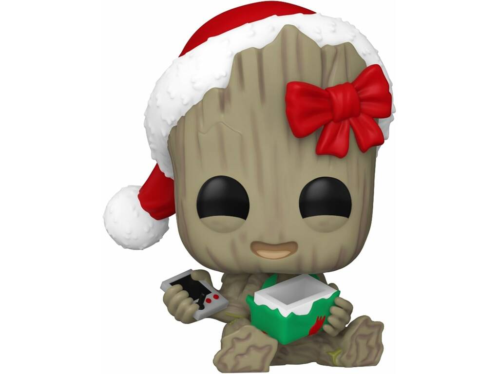 Funko Pop Marvel Figura Baby Groot di Natale con testa oscillante 80033