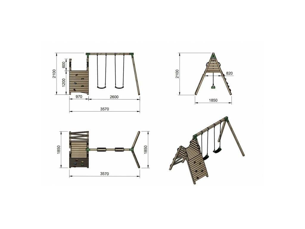 Terrain de jeux Siberia Adventure Playground XL Masgames MA800850
