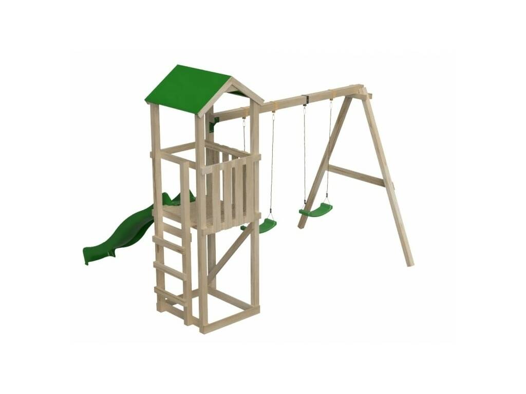 Carlit L Terrain de jeux en toile avec double balançoire Masgames MA700261