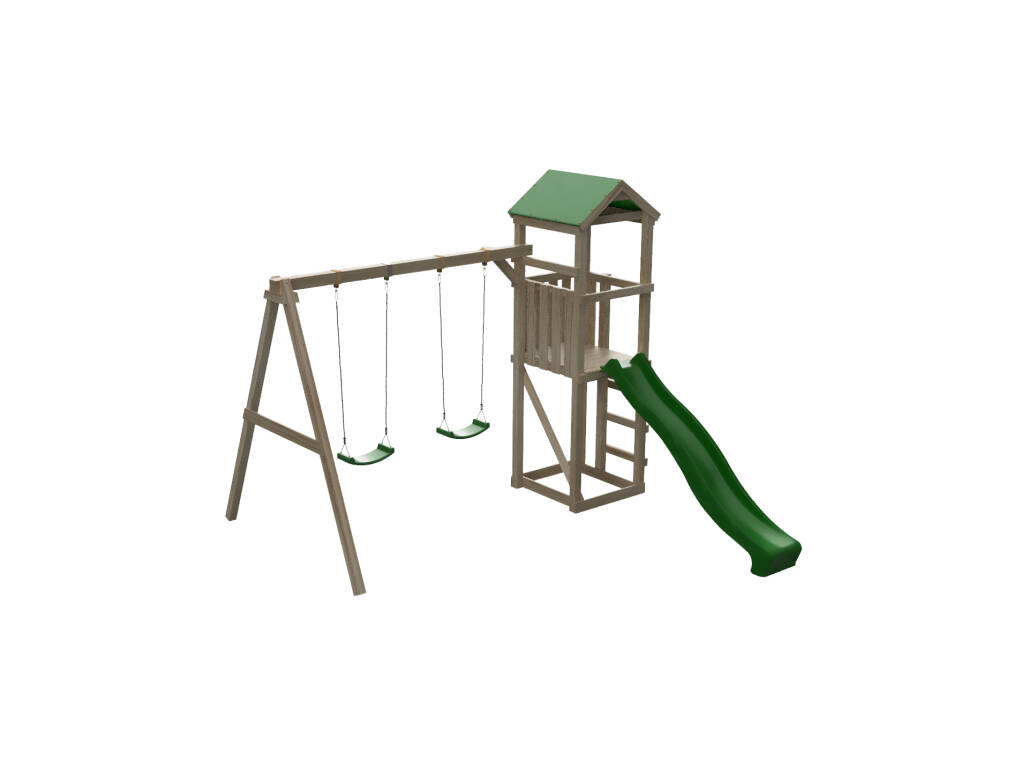 Carlit L Terrain de jeux en toile avec double balançoire Masgames MA700261