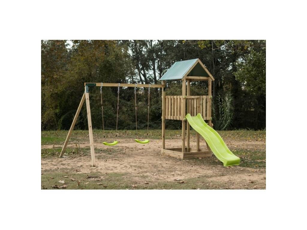 Terrain de jeux Tibidabo Lona L avec balançoire double Masgames MA700217