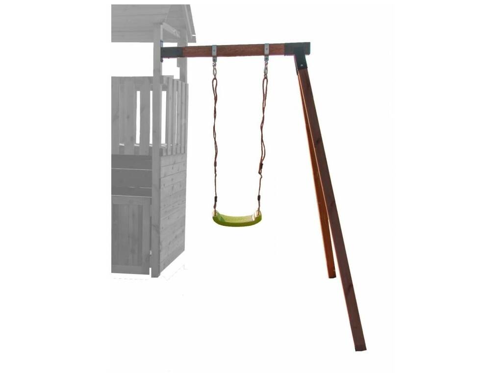 Parco giochi Tibidabo Tela L con rampa di arrampicata e altalena individuale Masgames MA700214
