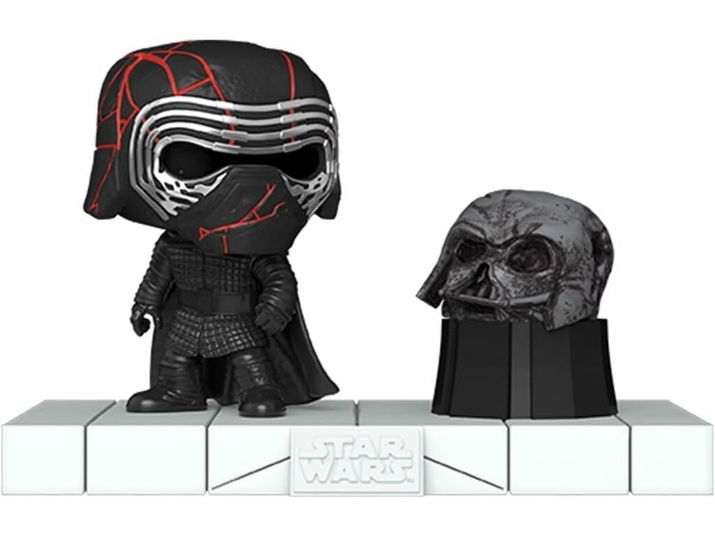Figurine Funko Pop Star Wars Darkside Kylo Ren avec tête pivotante et scène 80772