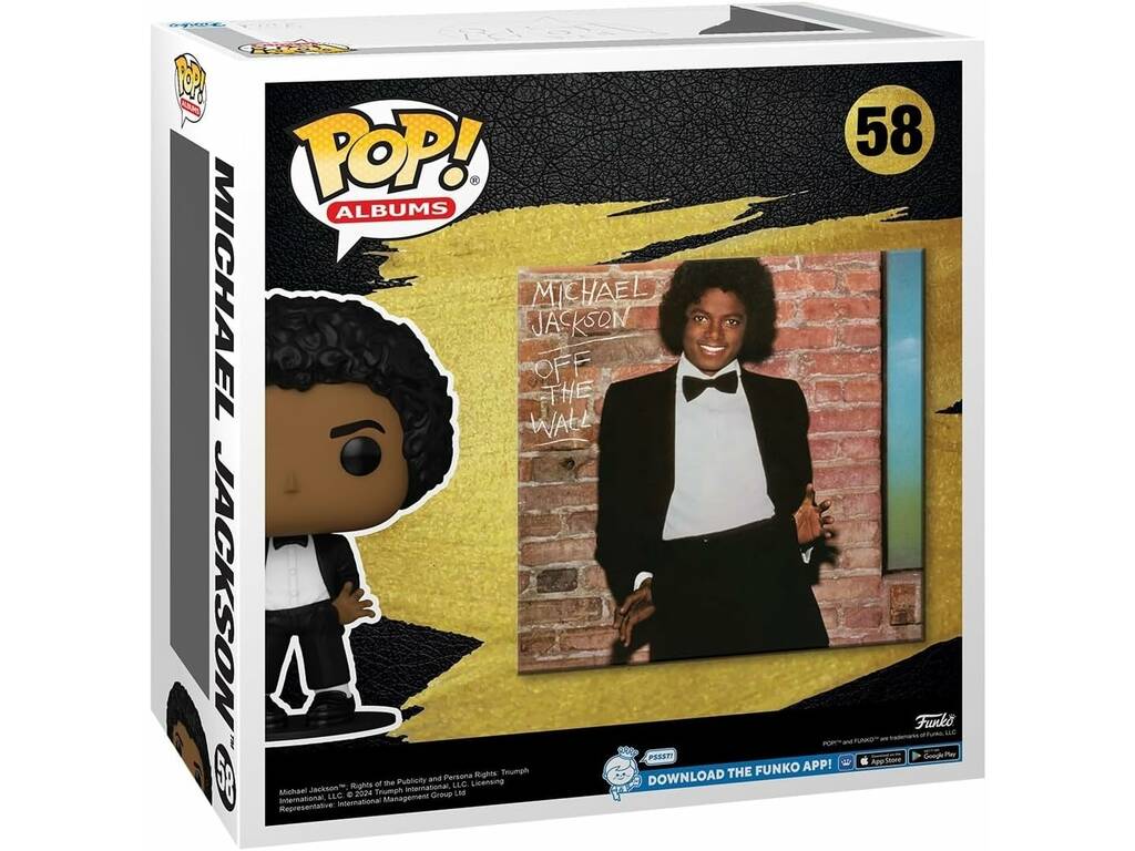 Funko Pop Albums Michael Jackson Disco Off The Wall con figura di Michael Jackson