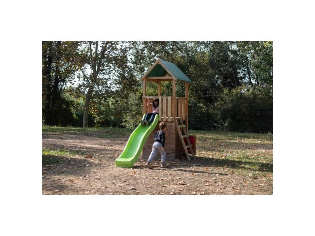 Parco giochi Tibidabo Tela L con casa e rampa di arrampicata Masgames MA700239