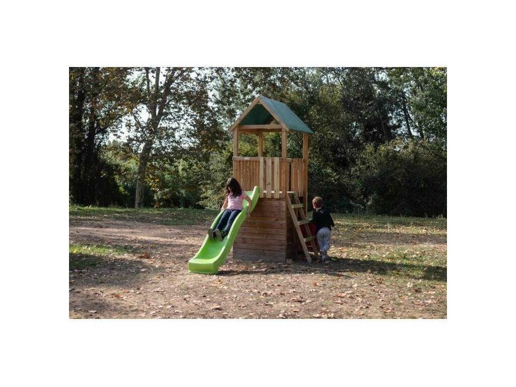 Parco giochi Tibidabo Tela L con casa e rampa di arrampicata Masgames MA700239