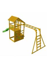 Teide XL aire de jeux avec aventure et pont de singe Masgames MA700103A