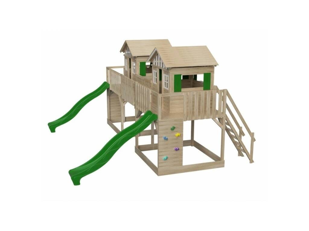 Parco giochi Superpop L con 2 scivoli Masgames MA700450