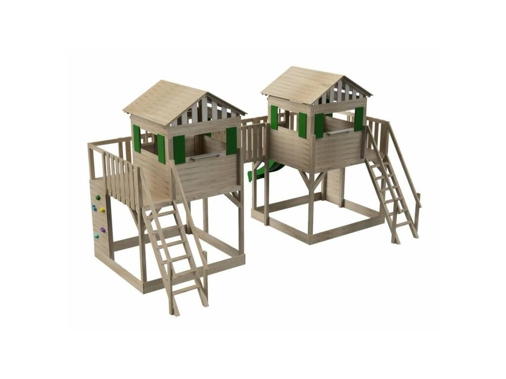 Parco giochi Superpop L con 2 scivoli Masgames MA700450