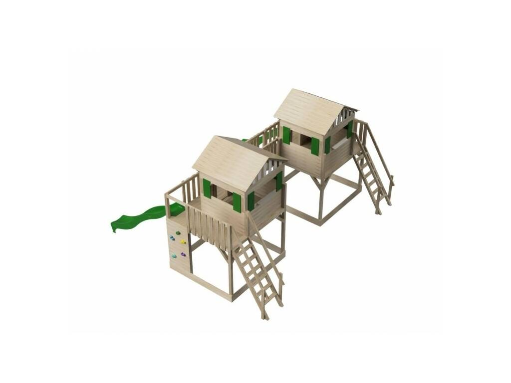 Parco giochi Superpop L con 2 scivoli Masgames MA700450