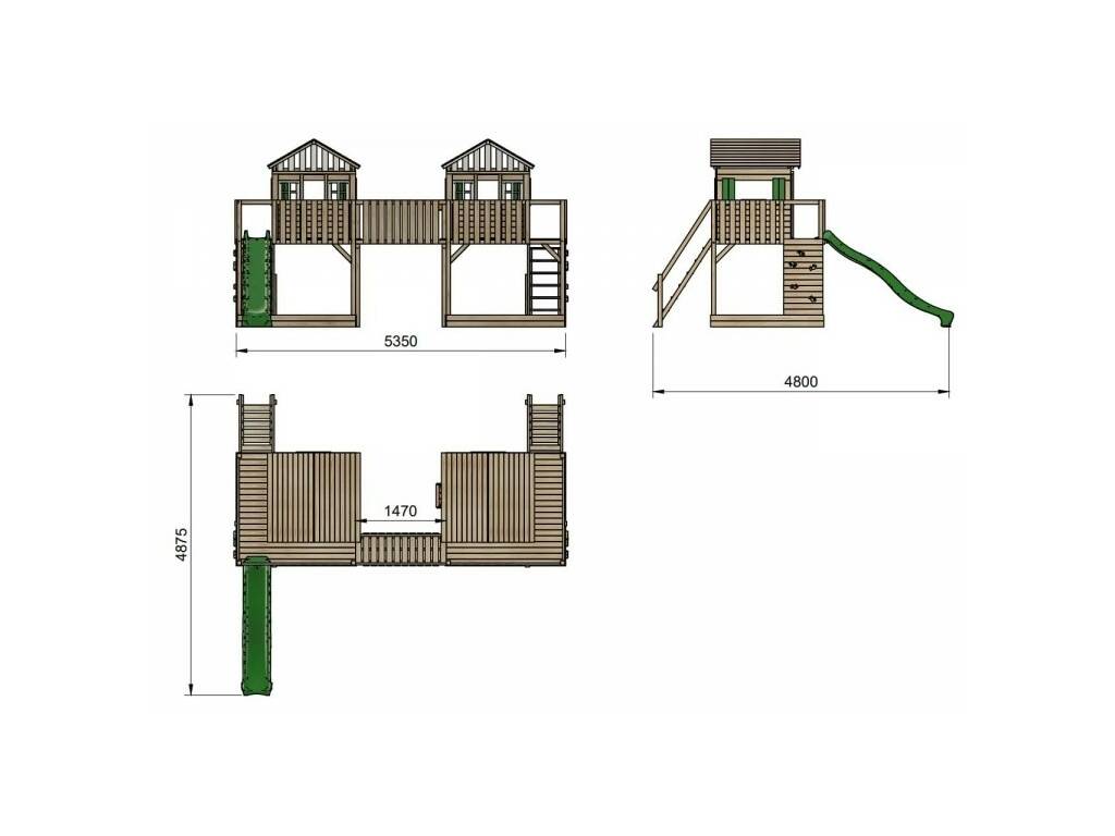 Parco giochi Superpop XL con 2 scivoli Masgames MA700460