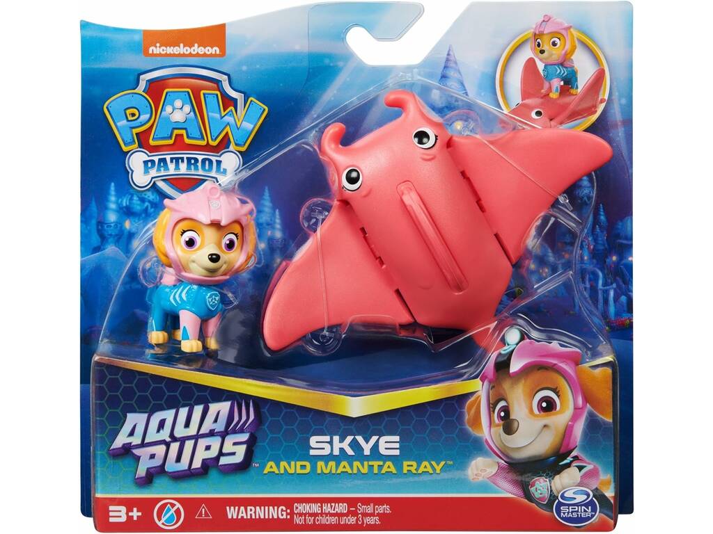 Aqua Pups Paw Patrol Aqua Pups Figure Skye et Stingray Spin Master 6066148