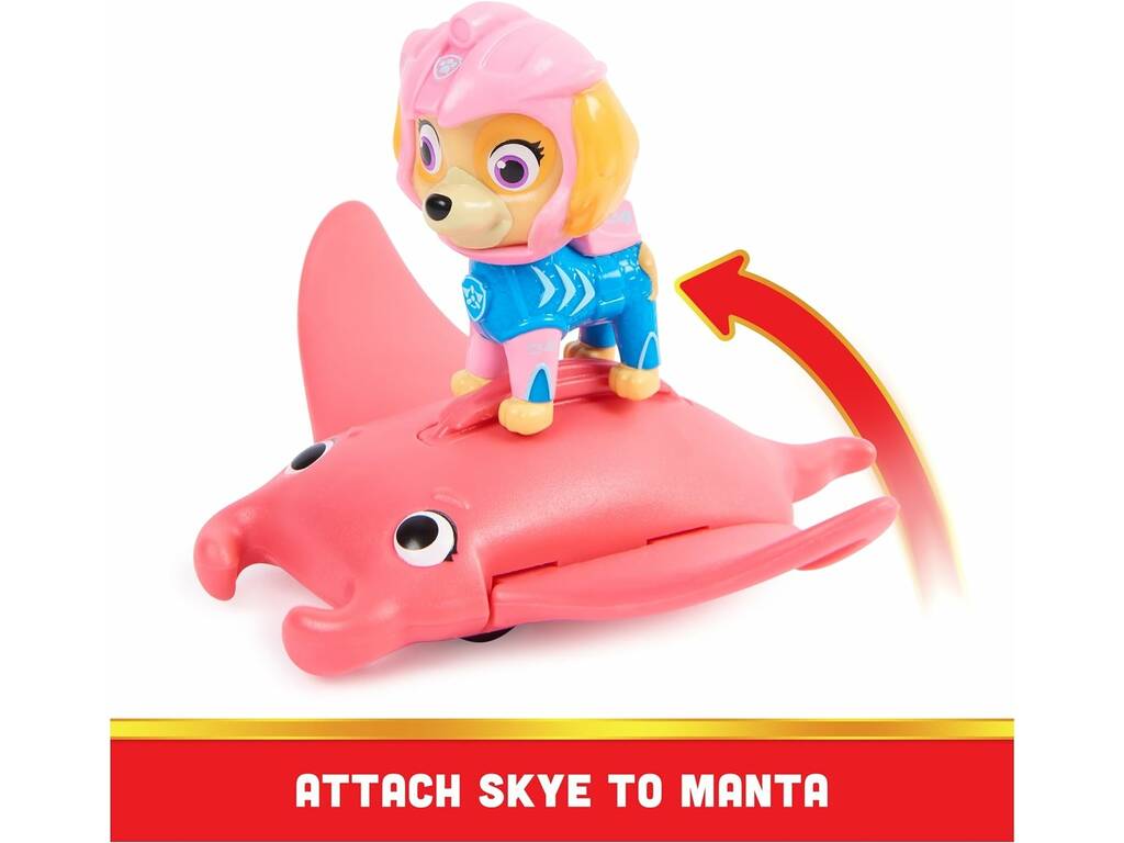 Aqua Pups Paw Patrol Aqua Pups Figure Skye et Stingray Spin Master 6066148
