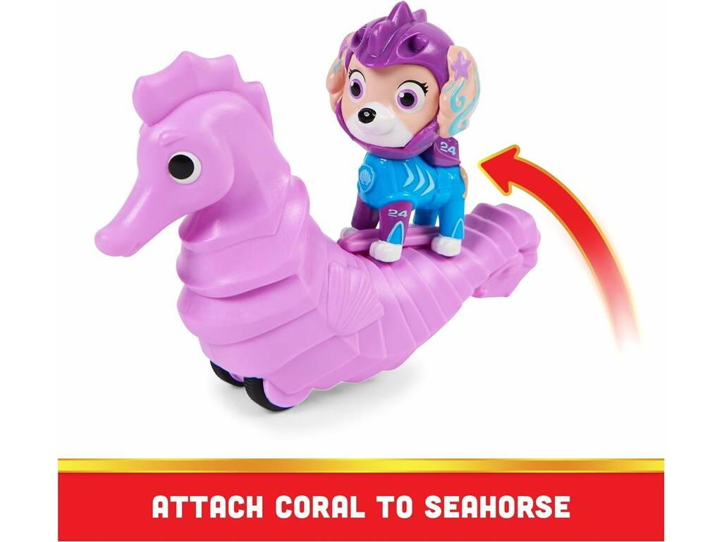 Paw Patrol Aqua Pups Figura Coral e cavalluccio marino Spin Master 6066150