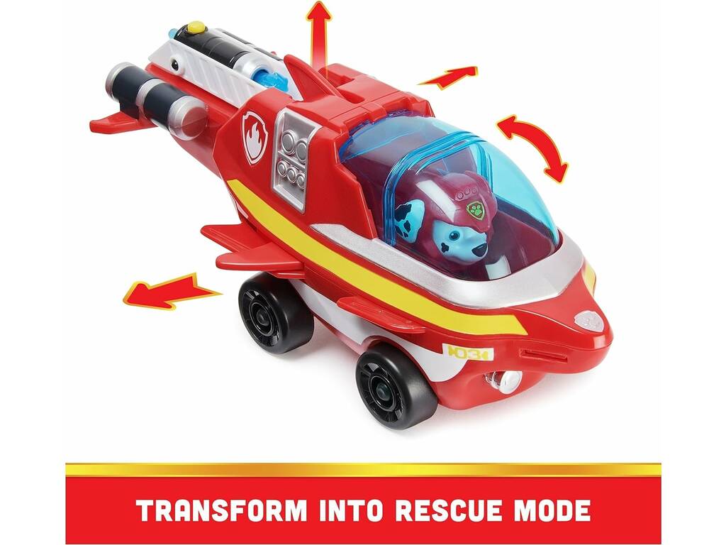 Paw Patrol Aqua Pups Figura Marshall con veicolo Spin Master 6066139