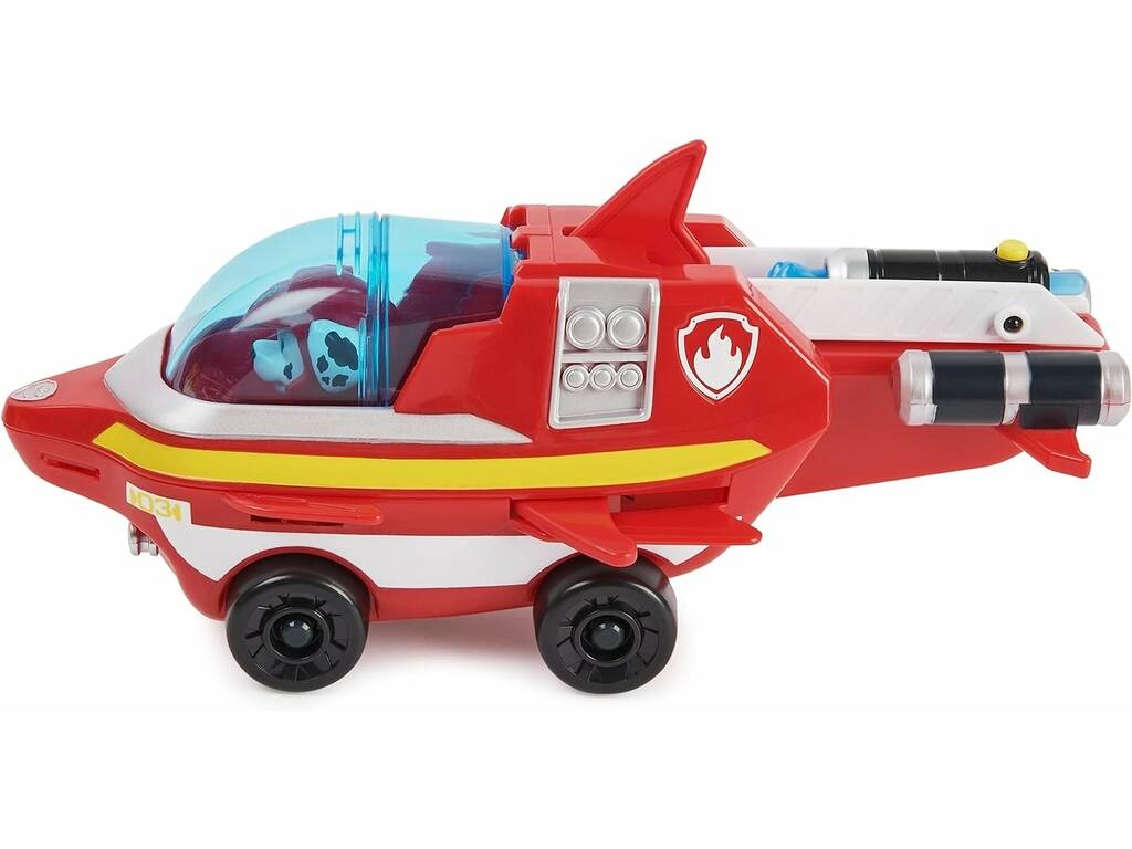 Paw Patrol Aqua Pups Figura Marshall con veicolo Spin Master 6066139