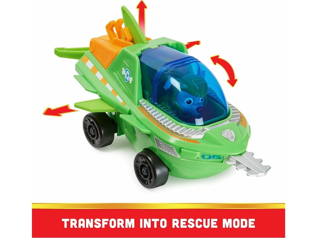 Aqua Pups Canine Patrol Rocky Figure avec véhicule Spin Master 6066142