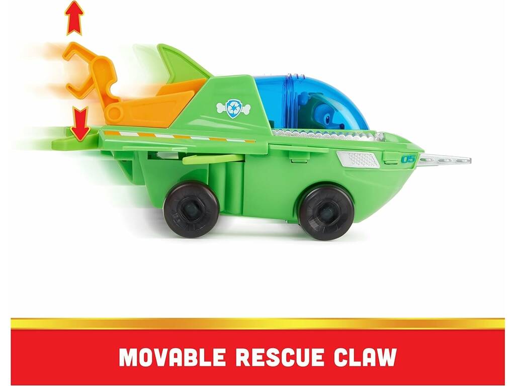 Aqua Pups Canine Patrol Rocky Figure avec véhicule Spin Master 6066142