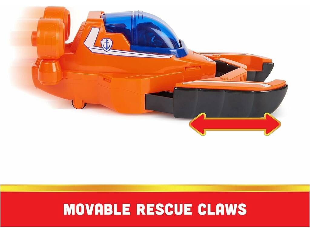 Patrulla Canina Aqua Pups Figura Zuma con Vehículo Spin Master 6066143